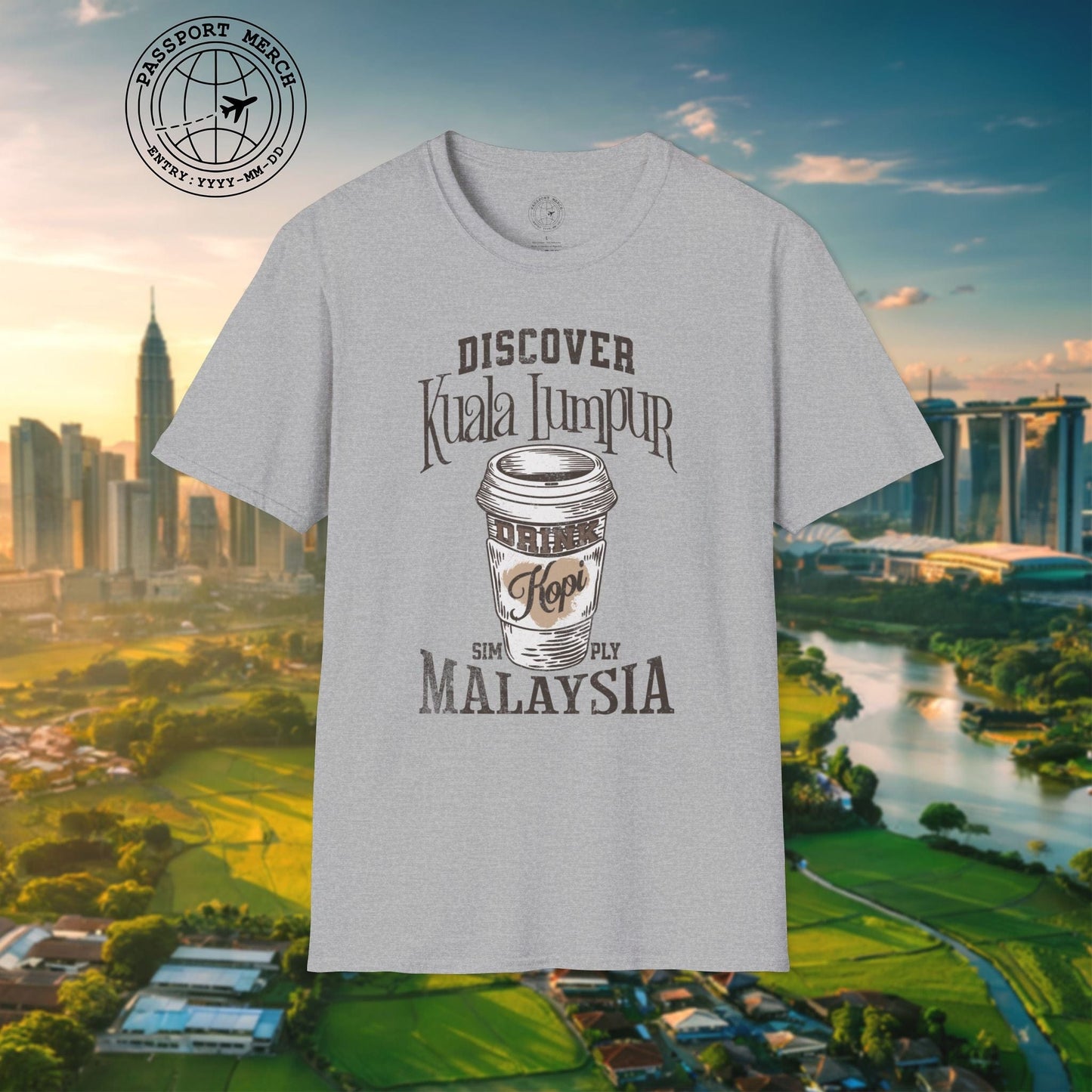 Discover Kuala Lumpur, Drink Kopi Malaysia T-Shirt