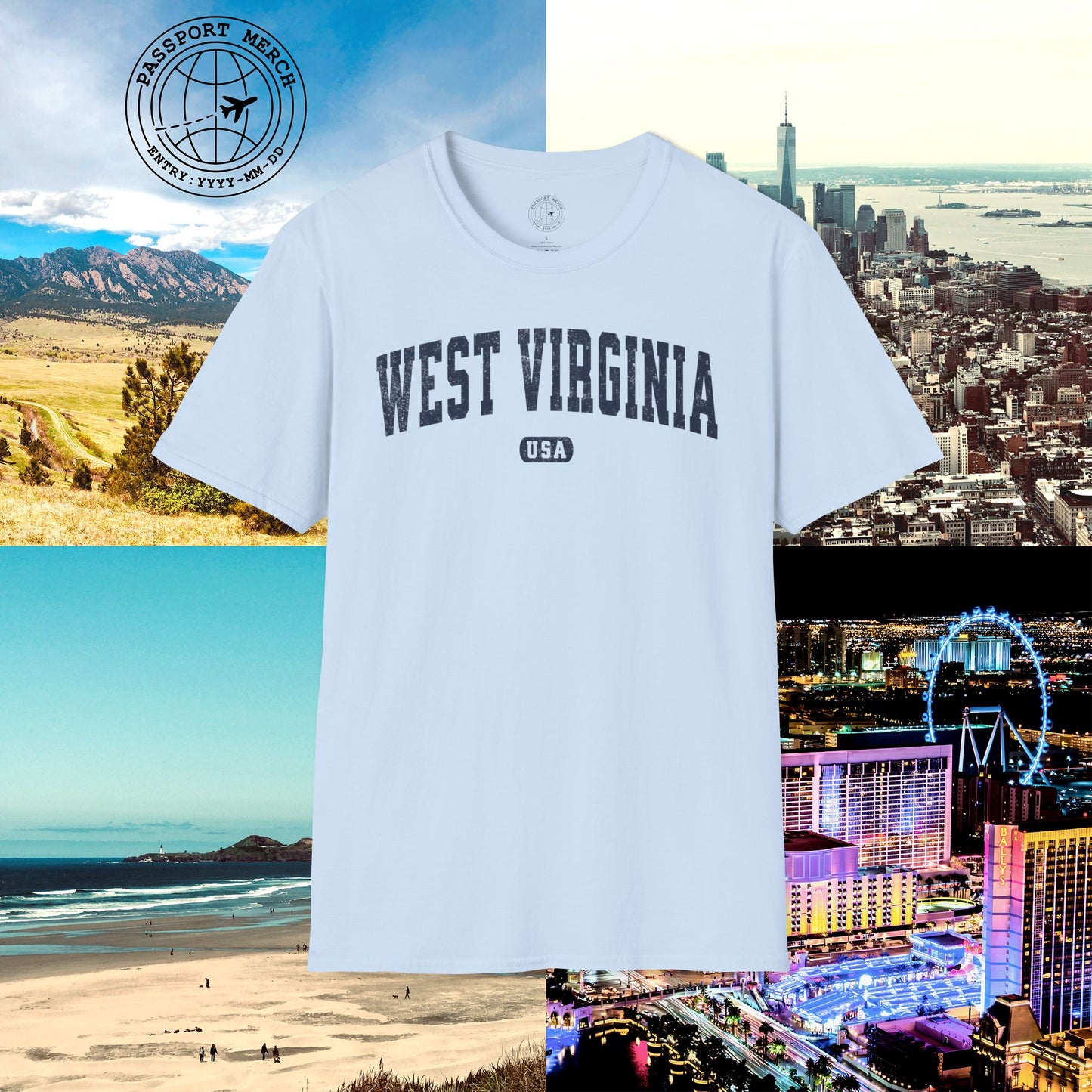 Classic Athletic, West Virginia (50 States Edition) T-Shirt