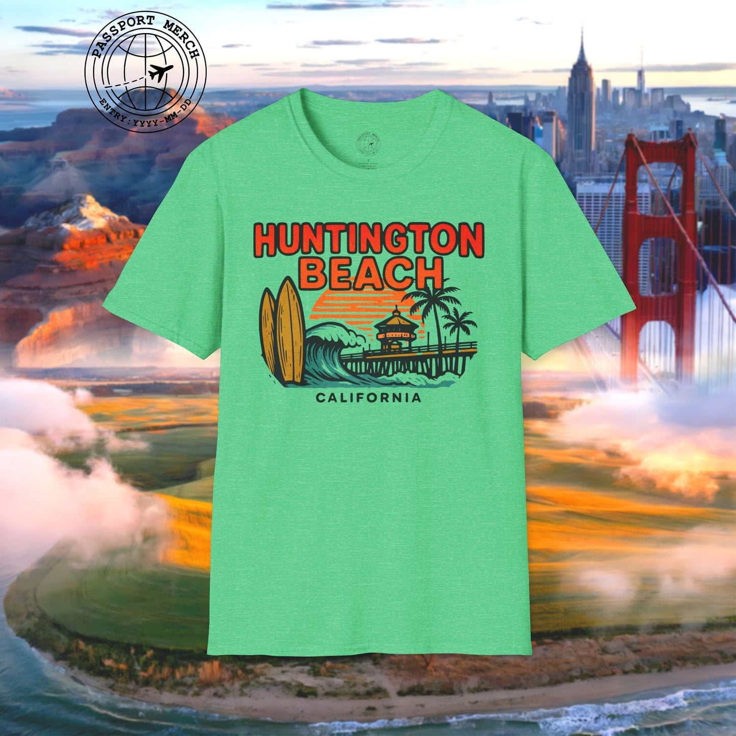 Huntington Beach, California - 80's Vintage T-Shirt