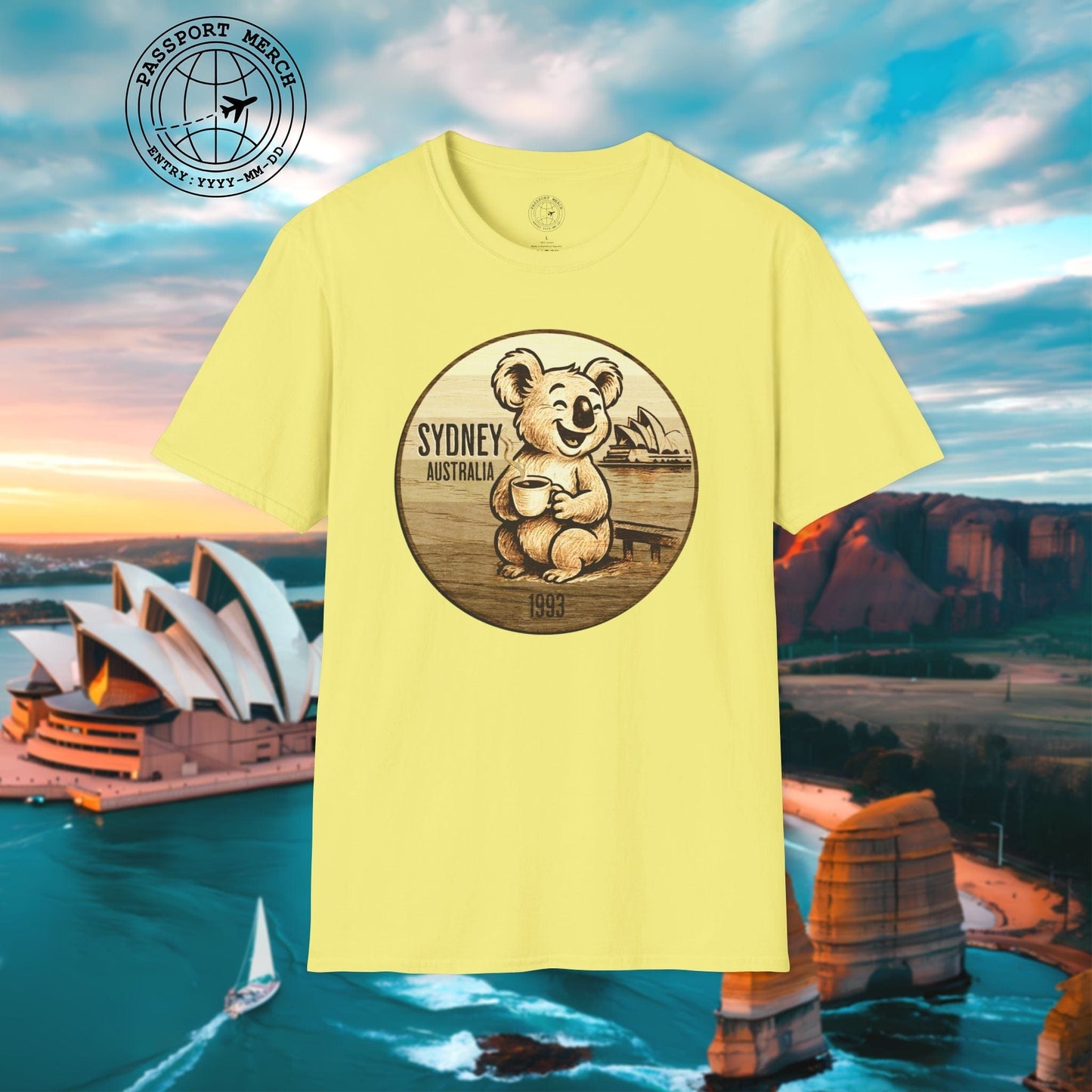Vintage Koala & Coffee in Sydney, Australia T-Shirt