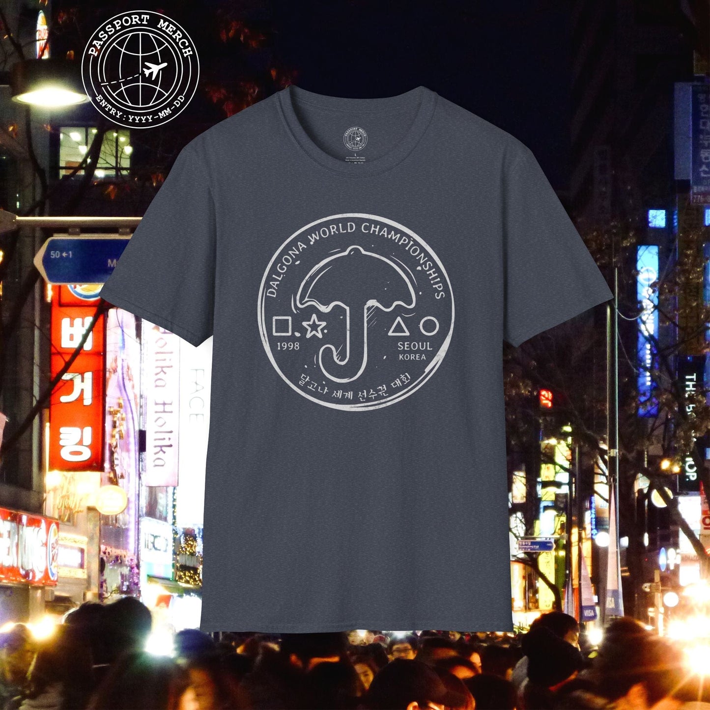 Vintage Dalgona World Championships, Seoul, South Korea T-Shirt