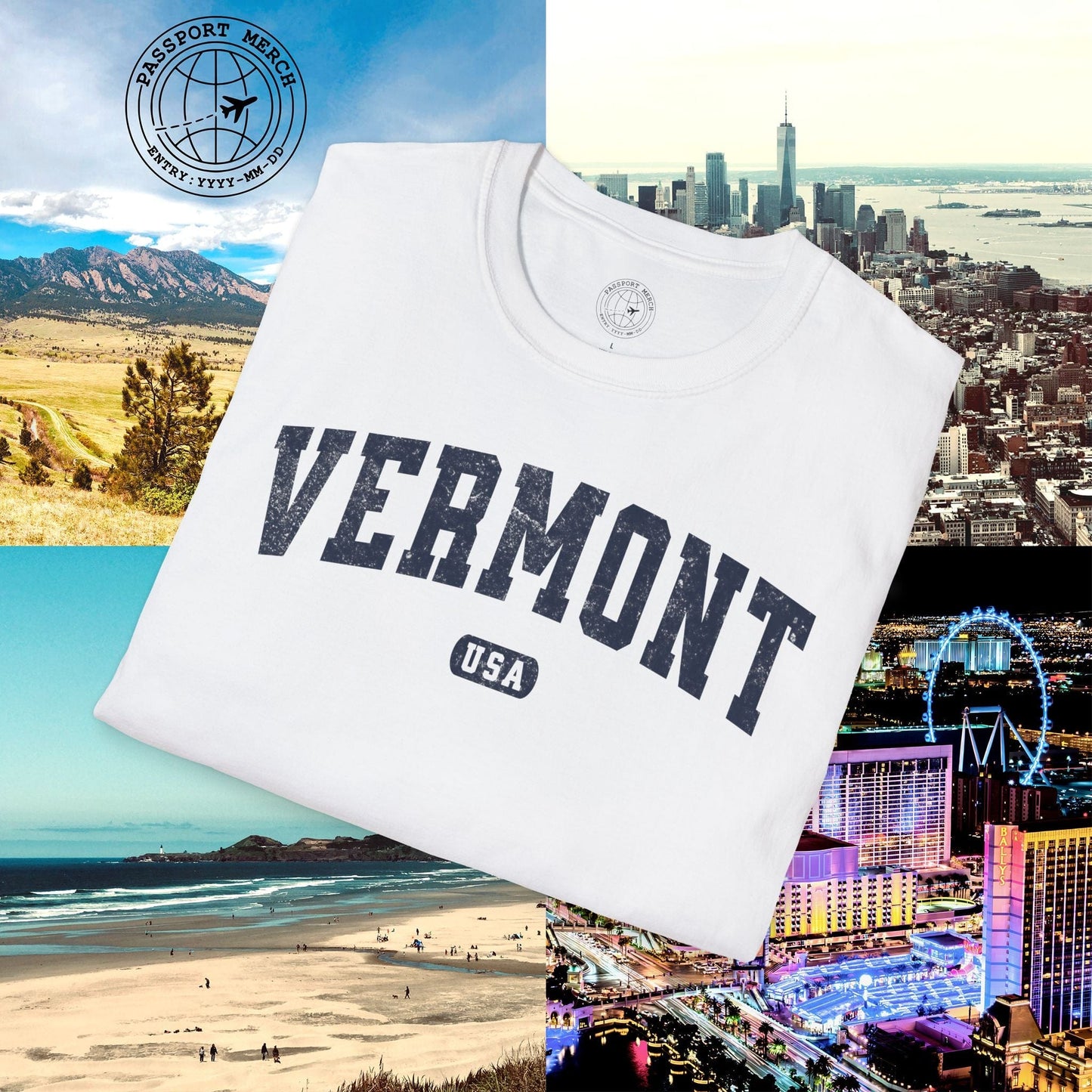 Classic Athletic, Vermont (50 States Edition) T-Shirt