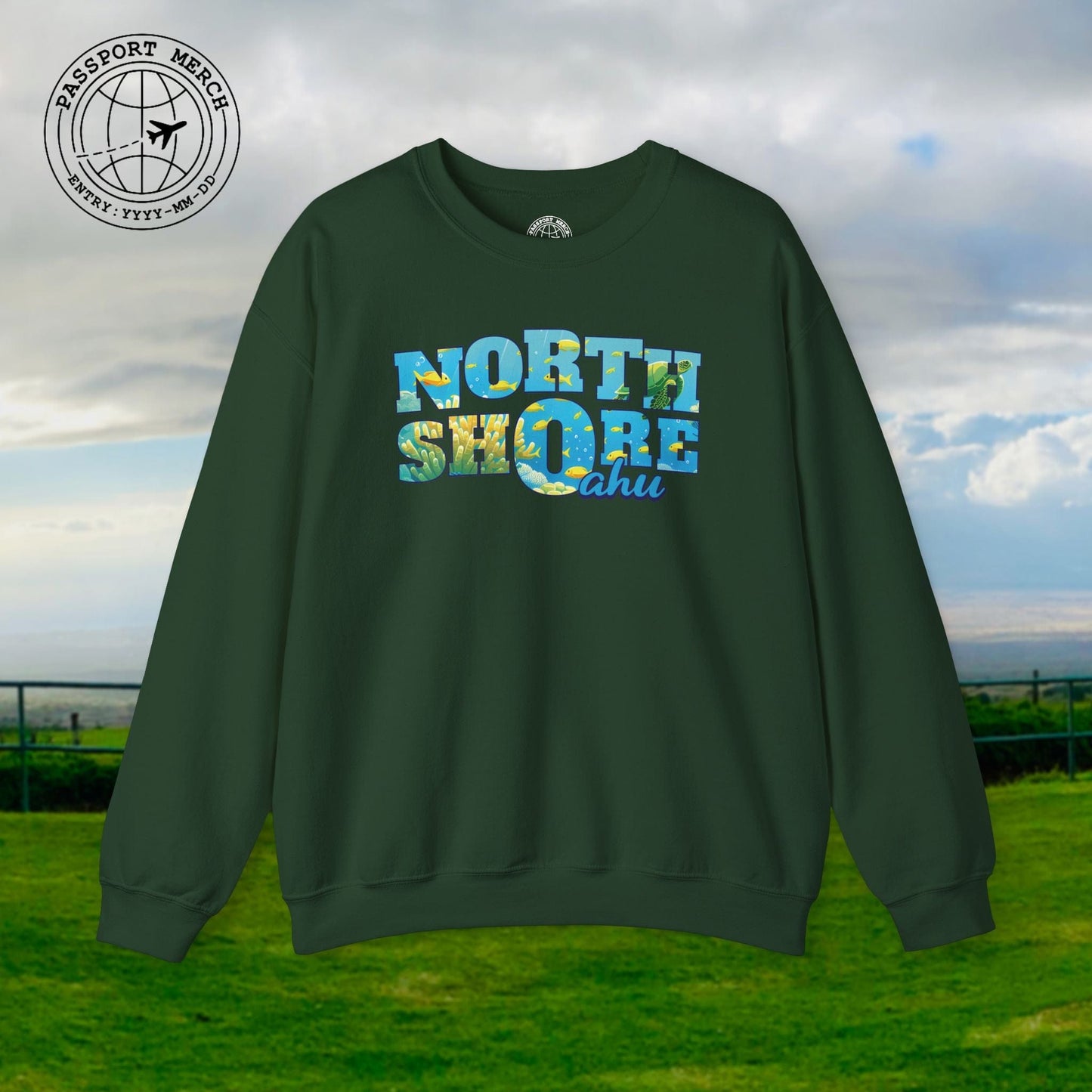Underwater Dreams, North Shore Oahu, Hawaii Crewneck
