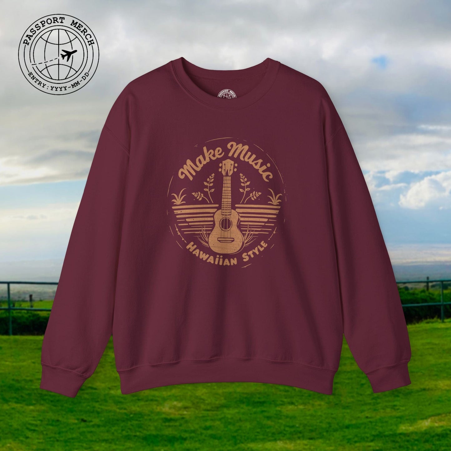Make Music Hawaiian Style Crewneck