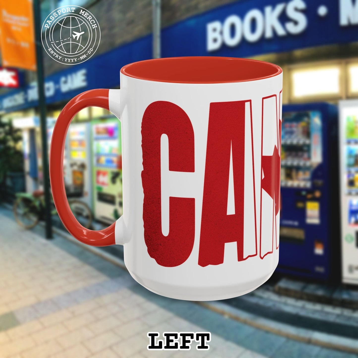 Vintage Canada Patriotism Letter Flag 15oz Mug