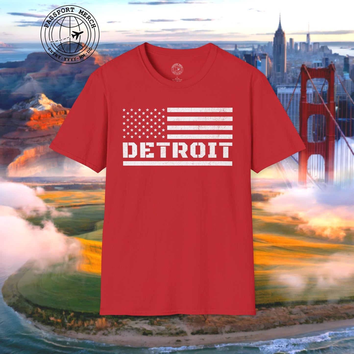 Detroit Stars & Stripes, Michigan T-Shirt