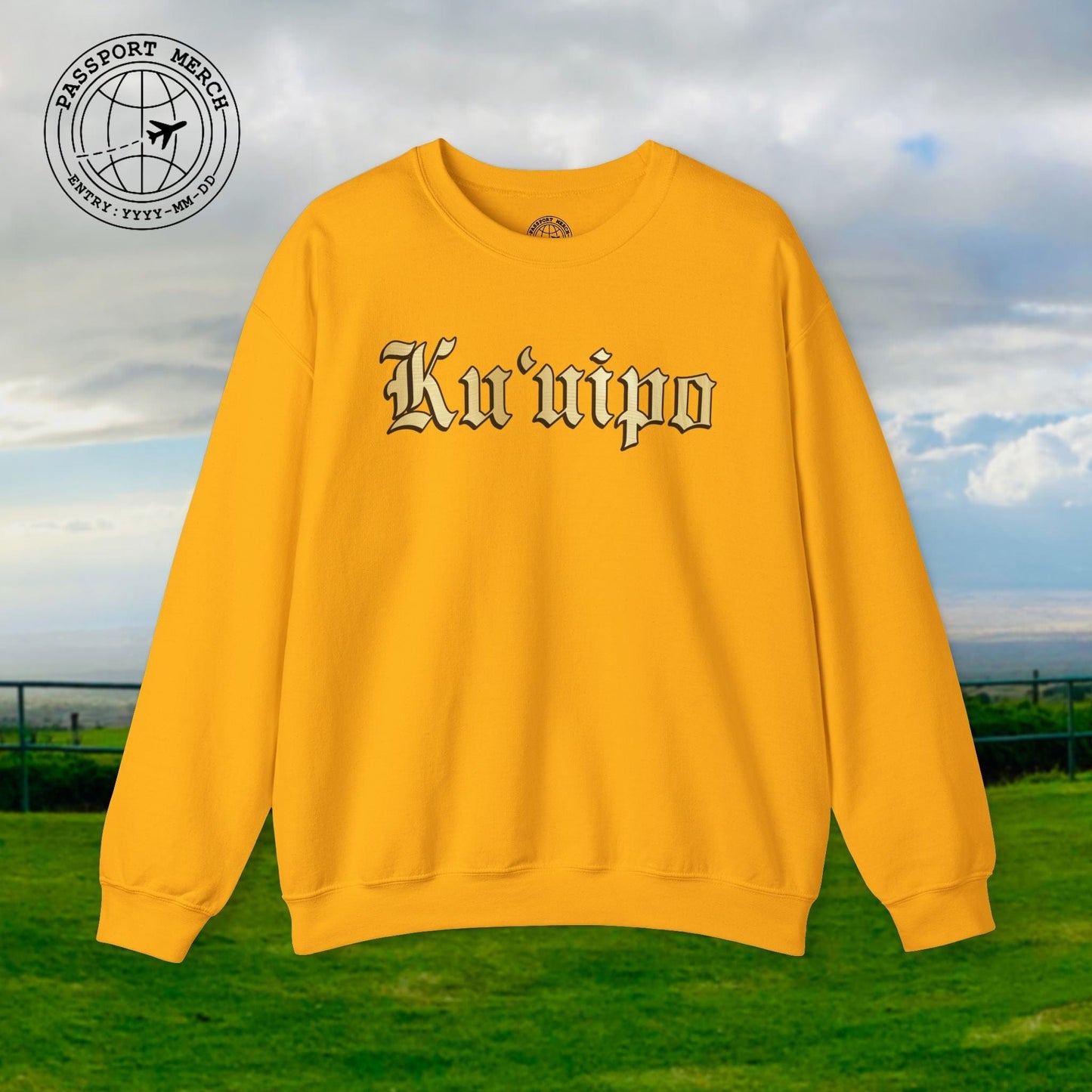 24-Karat Gold Ku'uipo (Hawaiian Jewelry Style) Crewneck