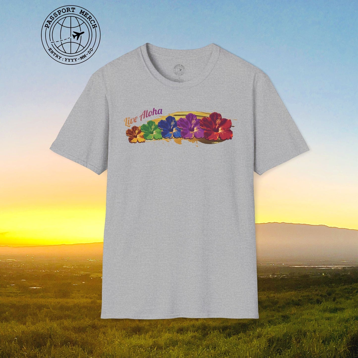 Live Aloha Pop Art Hibiscus, Hawaii T-Shirt