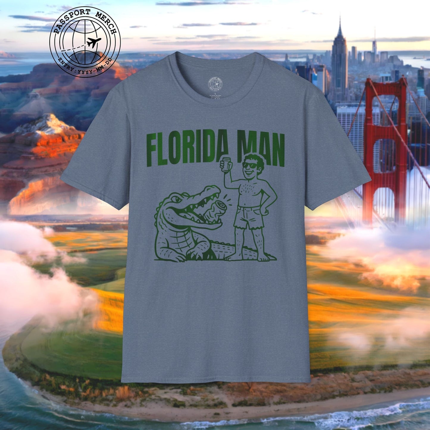 Florida Man Uses Alligator to Open Beer Can T-Shirt