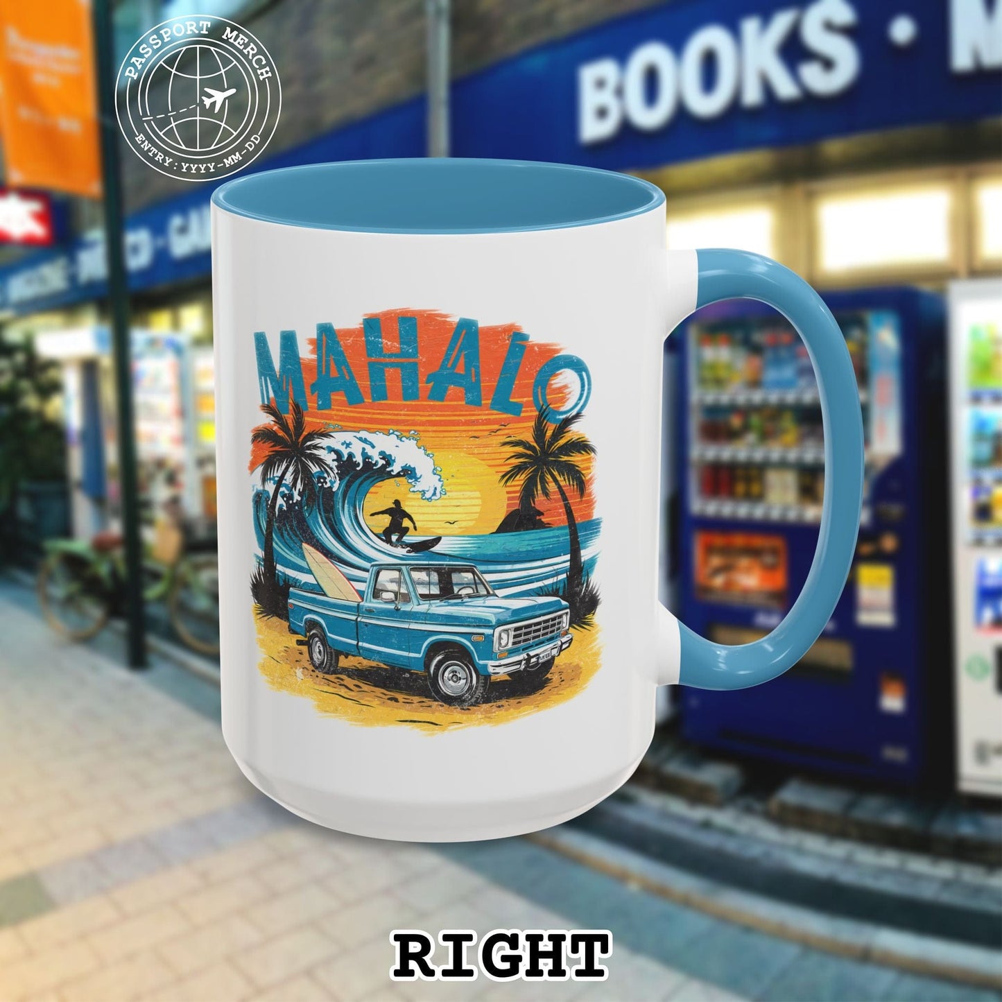 Retro Truck Hawaii Mahalo 15oz Mug