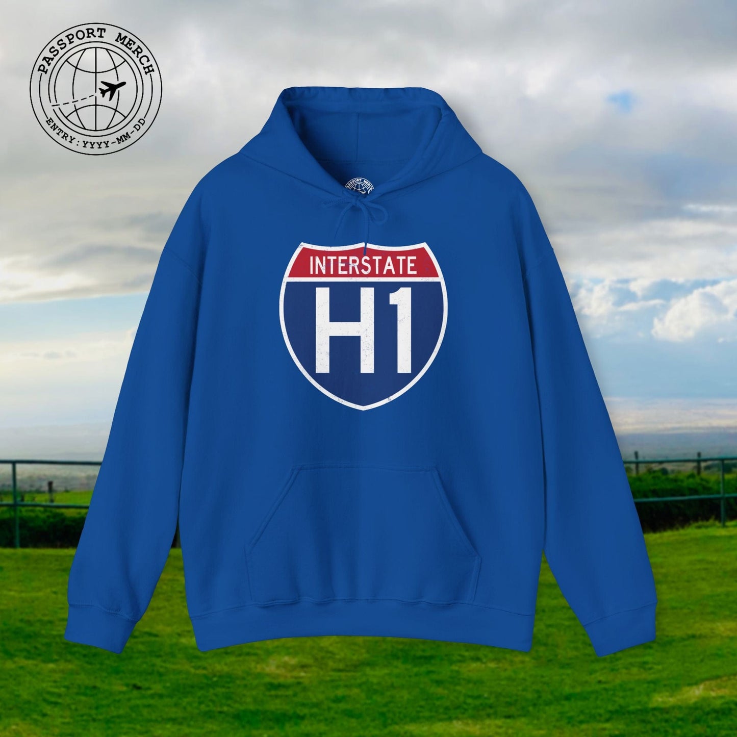 Signs of Wanderlust, Interstate H1, Hawaii Hoodie