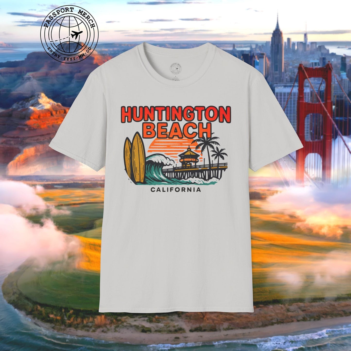 Huntington Beach, California - 80's Vintage T-Shirt
