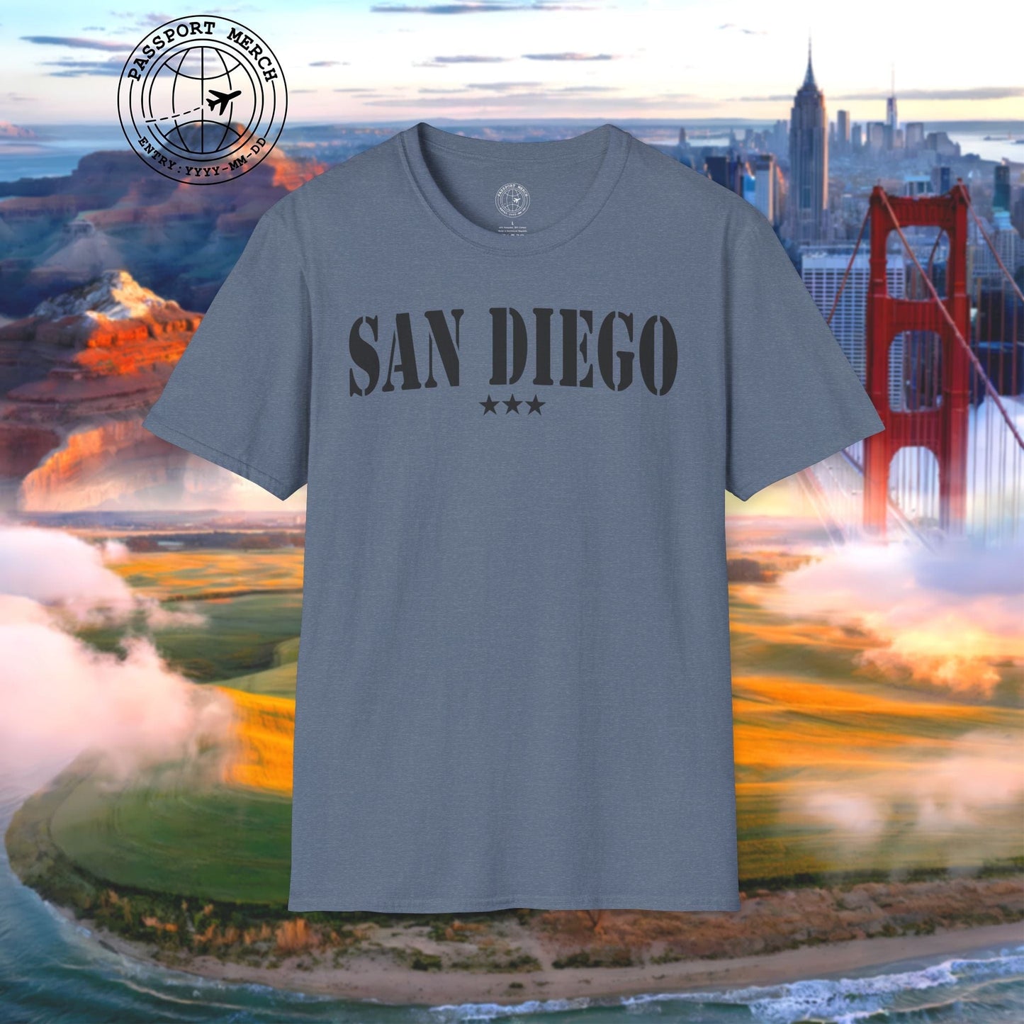 Classic Military, San Diego, California T-Shirt