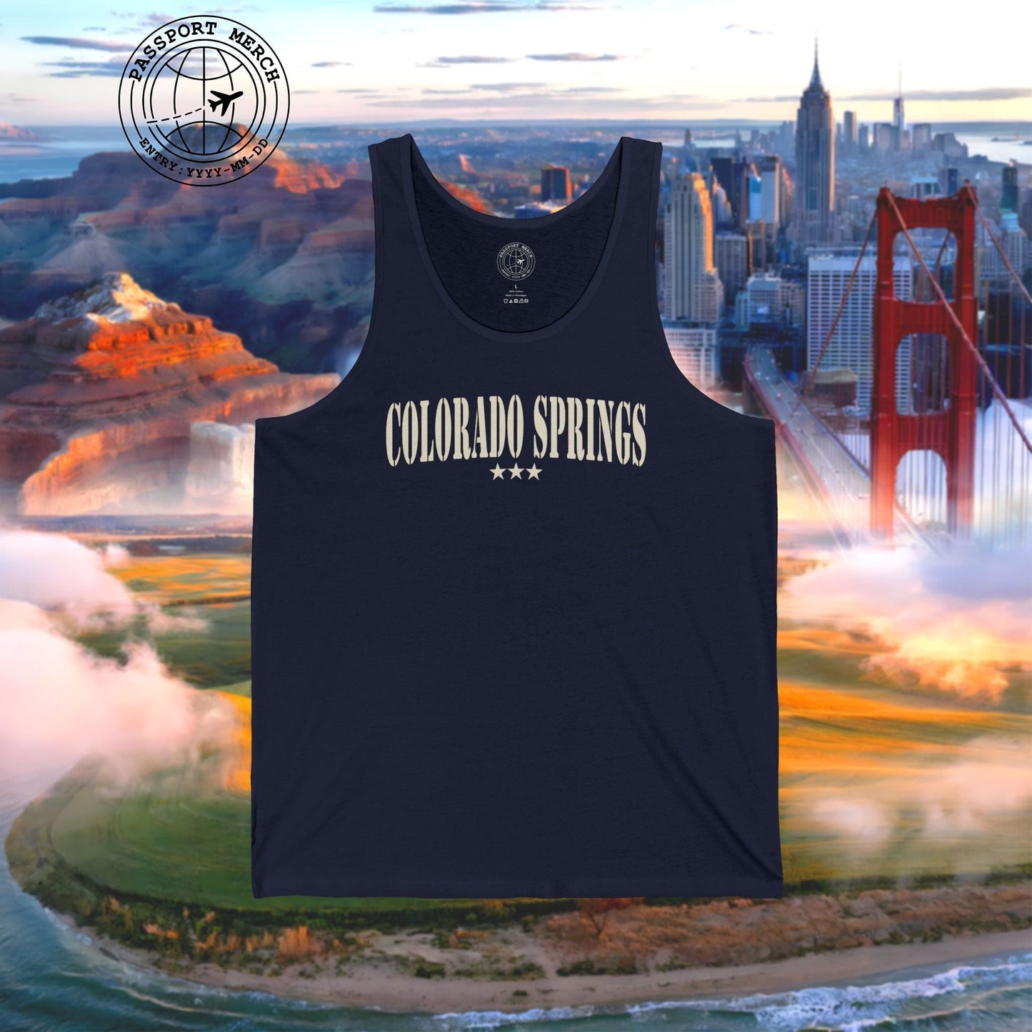 Classic Military, Colorado Springs, Colorado Tank Top