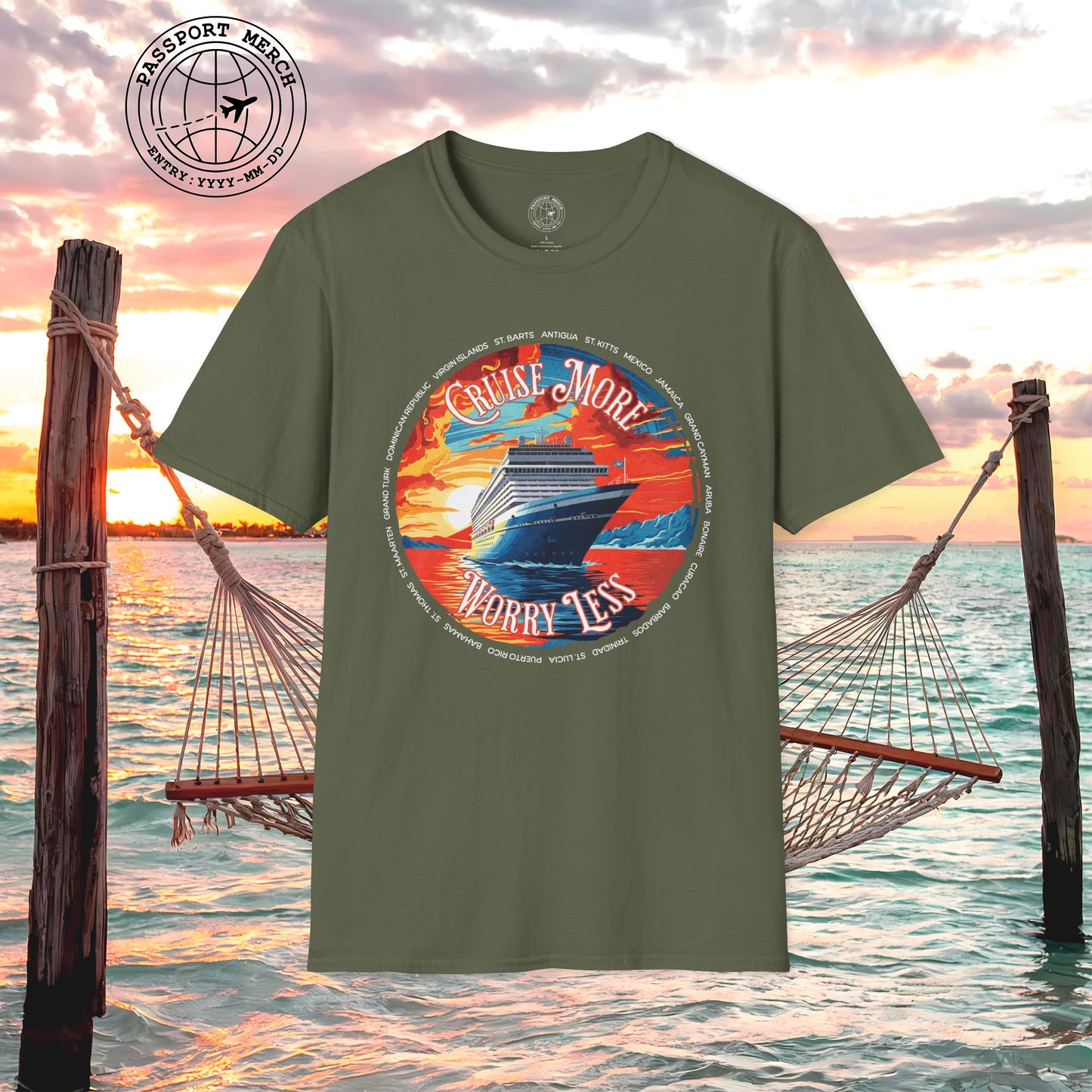Cruise More Worry Less Caribbean T-Shirt