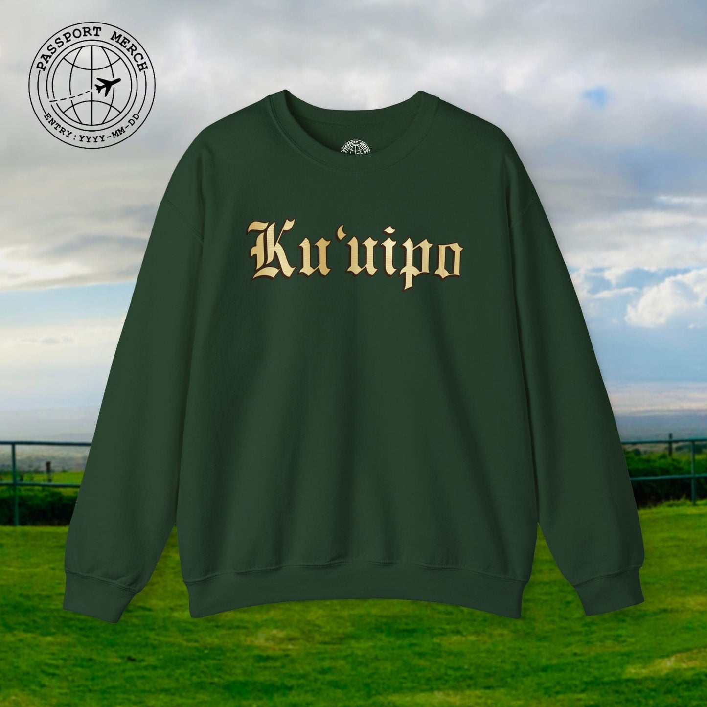 24-Karat Gold Ku'uipo (Hawaiian Jewelry Style) Crewneck