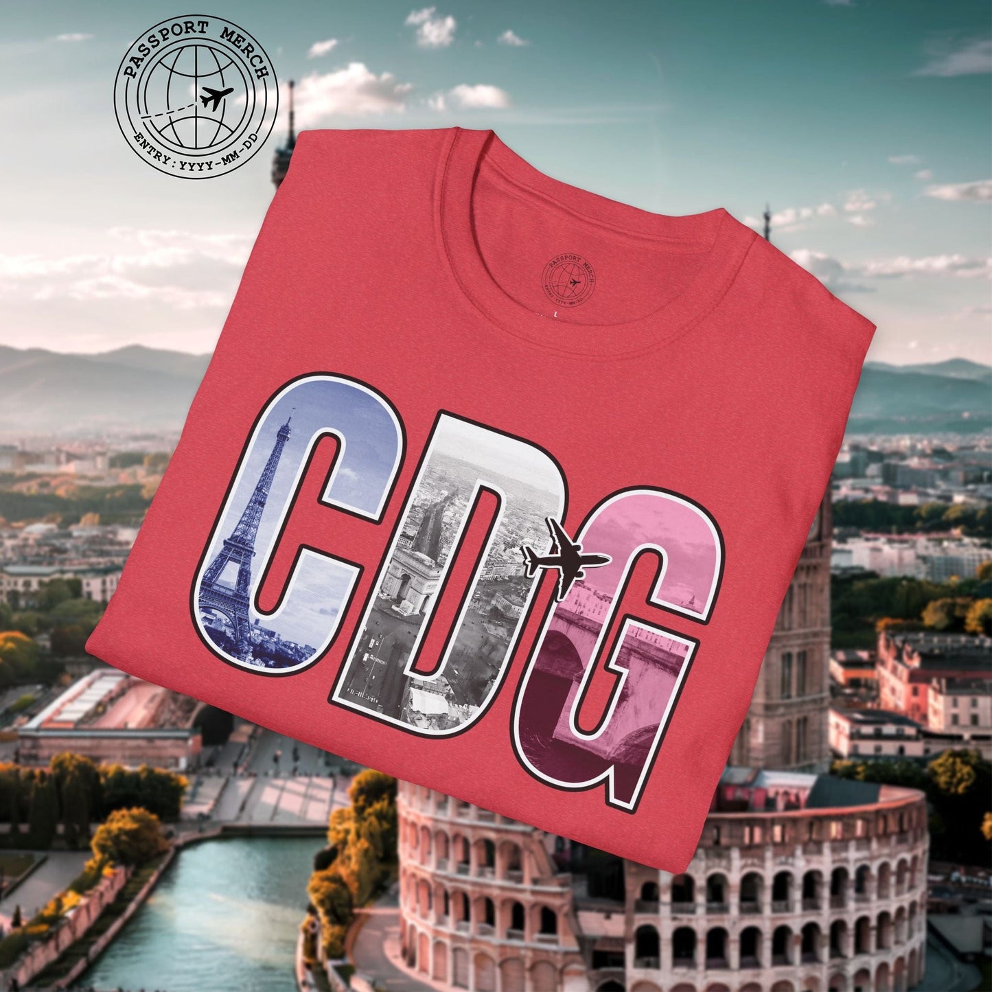 Airport Window Paris France CDG T-Shirt
