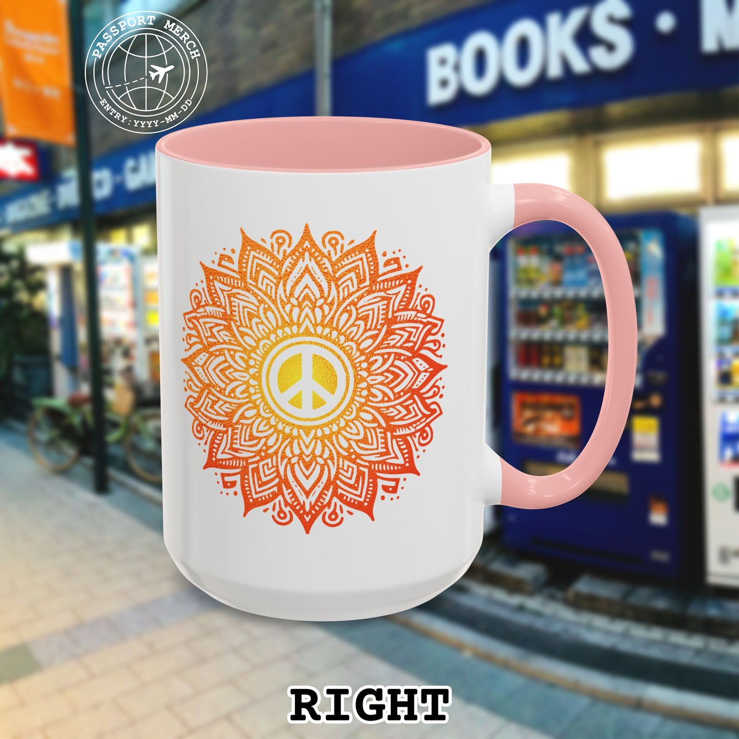Peace Mandala India 15oz Mug