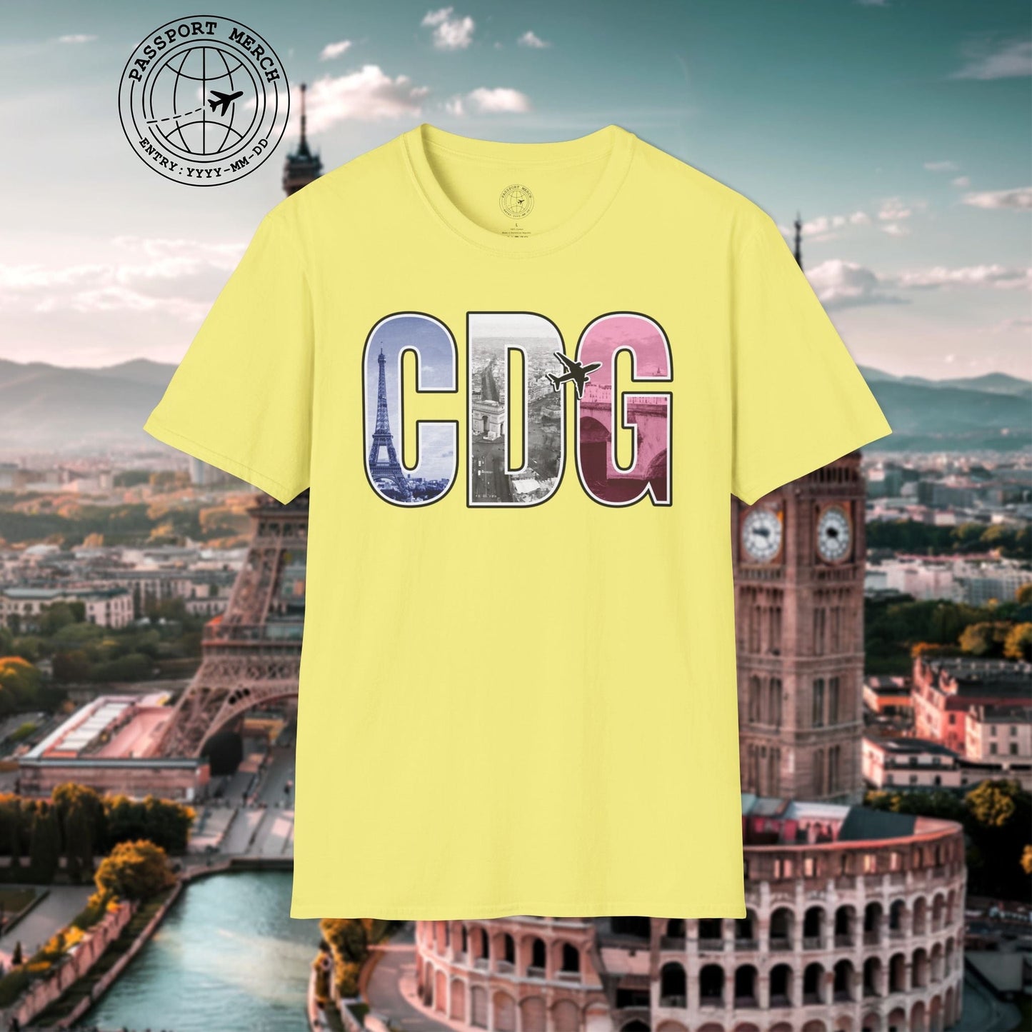 Airport Window Paris France CDG T-Shirt