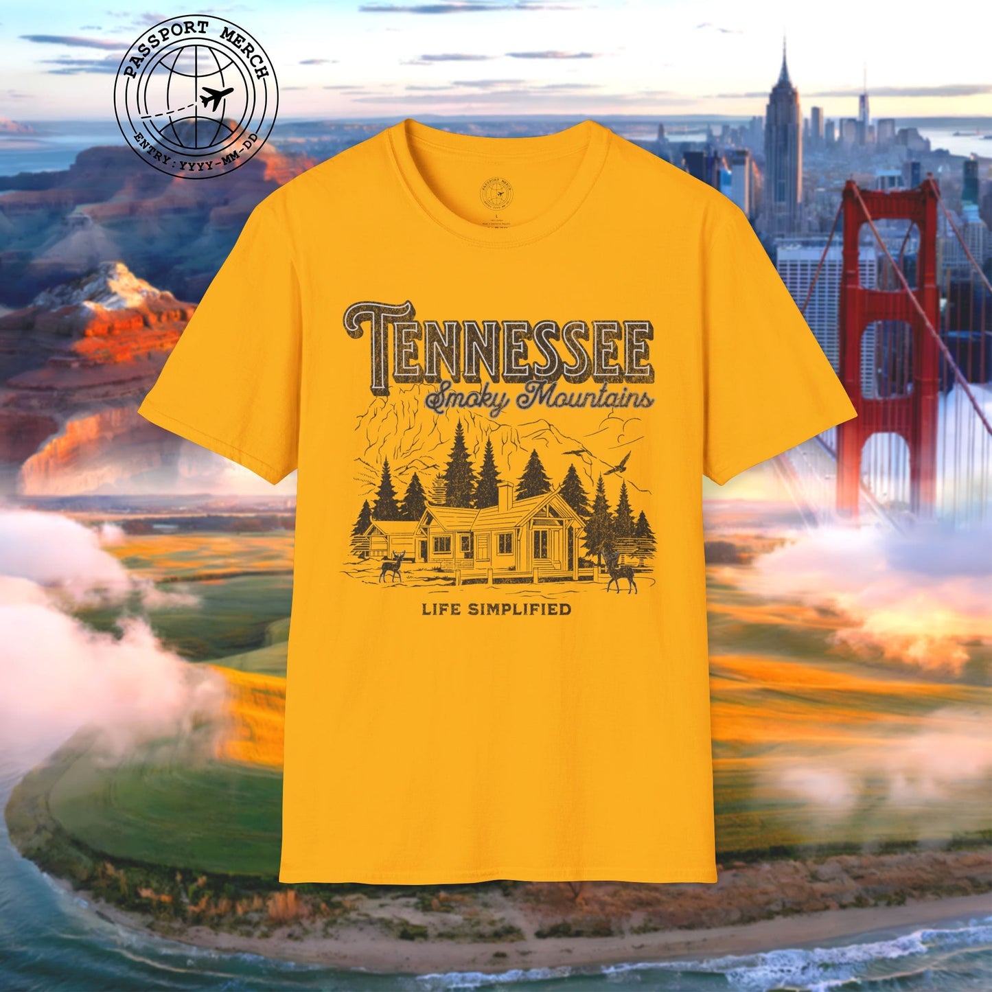Life Simplified, Smoky Mountains Tennessee T-Shirt