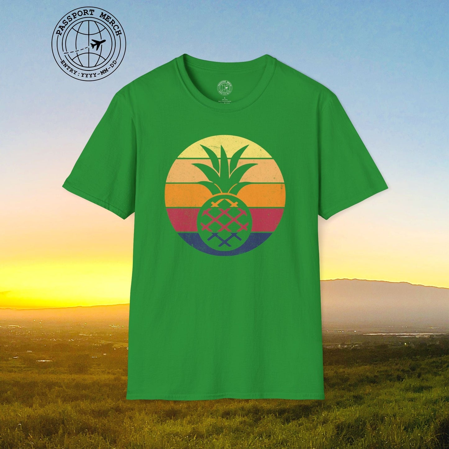 Retro Sun Hawaiian Pineapple T-Shirt