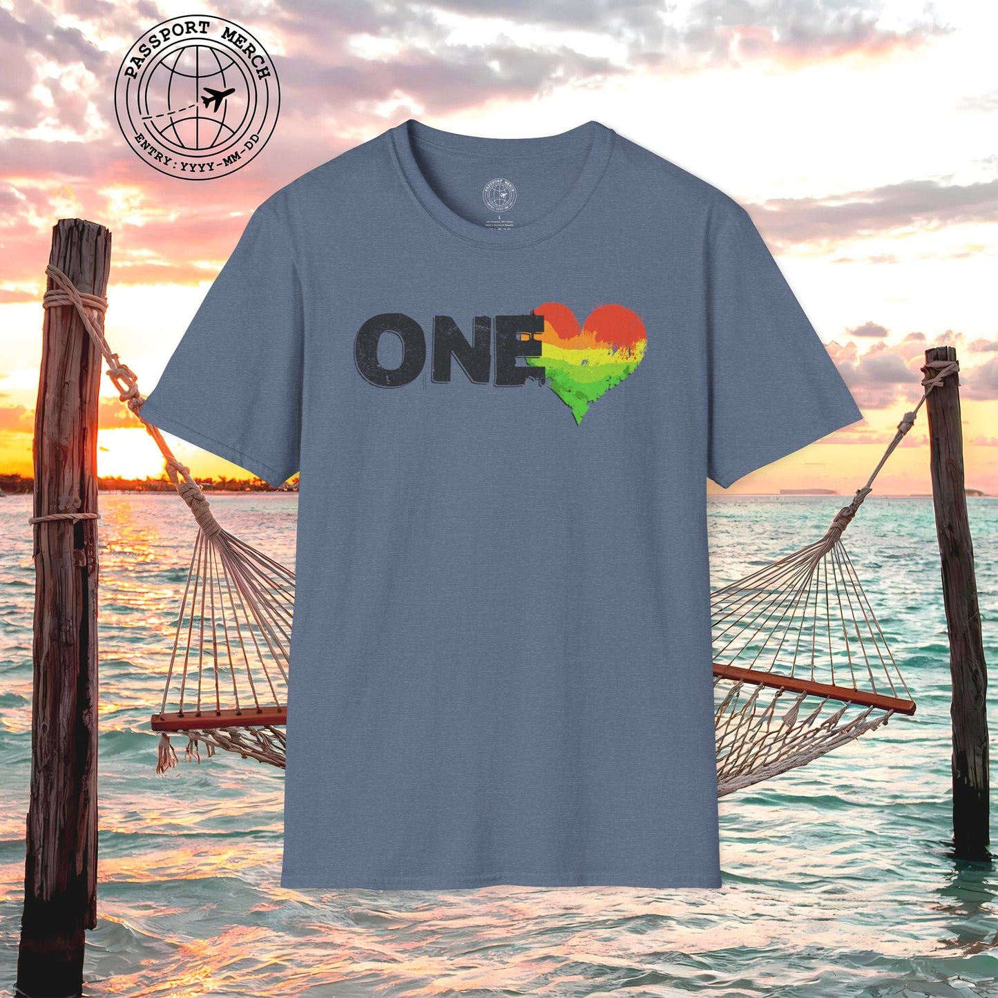 One Heart, Jamaican Reggae T-Shirt