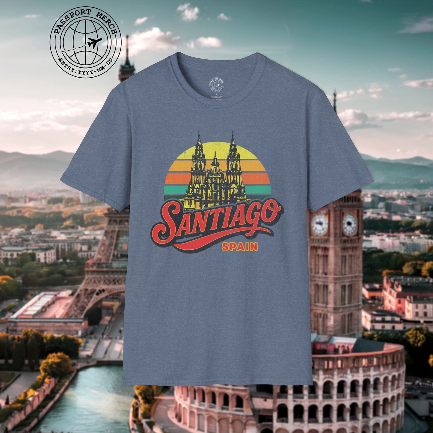Santiago, Spain - 80's Vintage T-Shirt