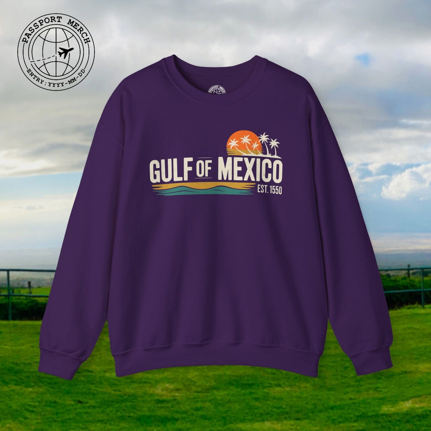 Vintage Retro Gulf of Mexico Crewneck