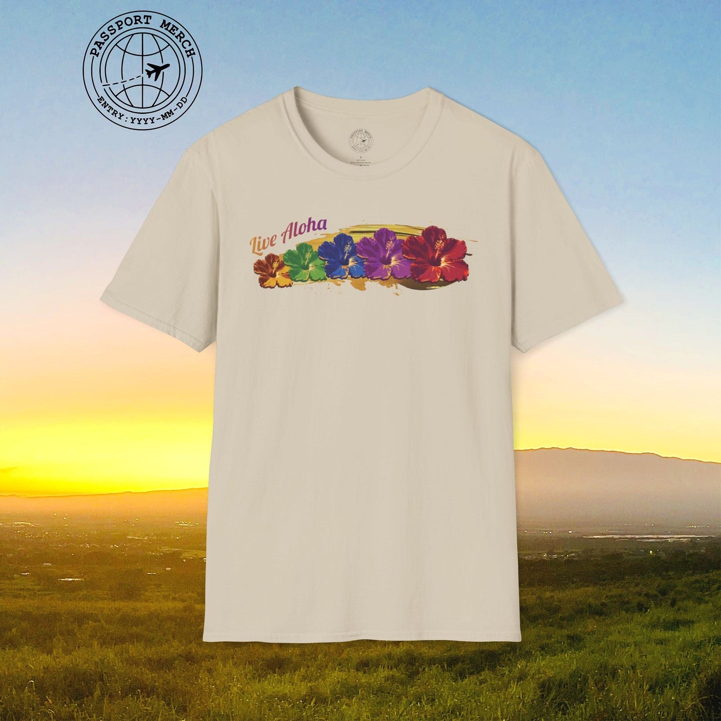Live Aloha Pop Art Hibiscus, Hawaii T-Shirt