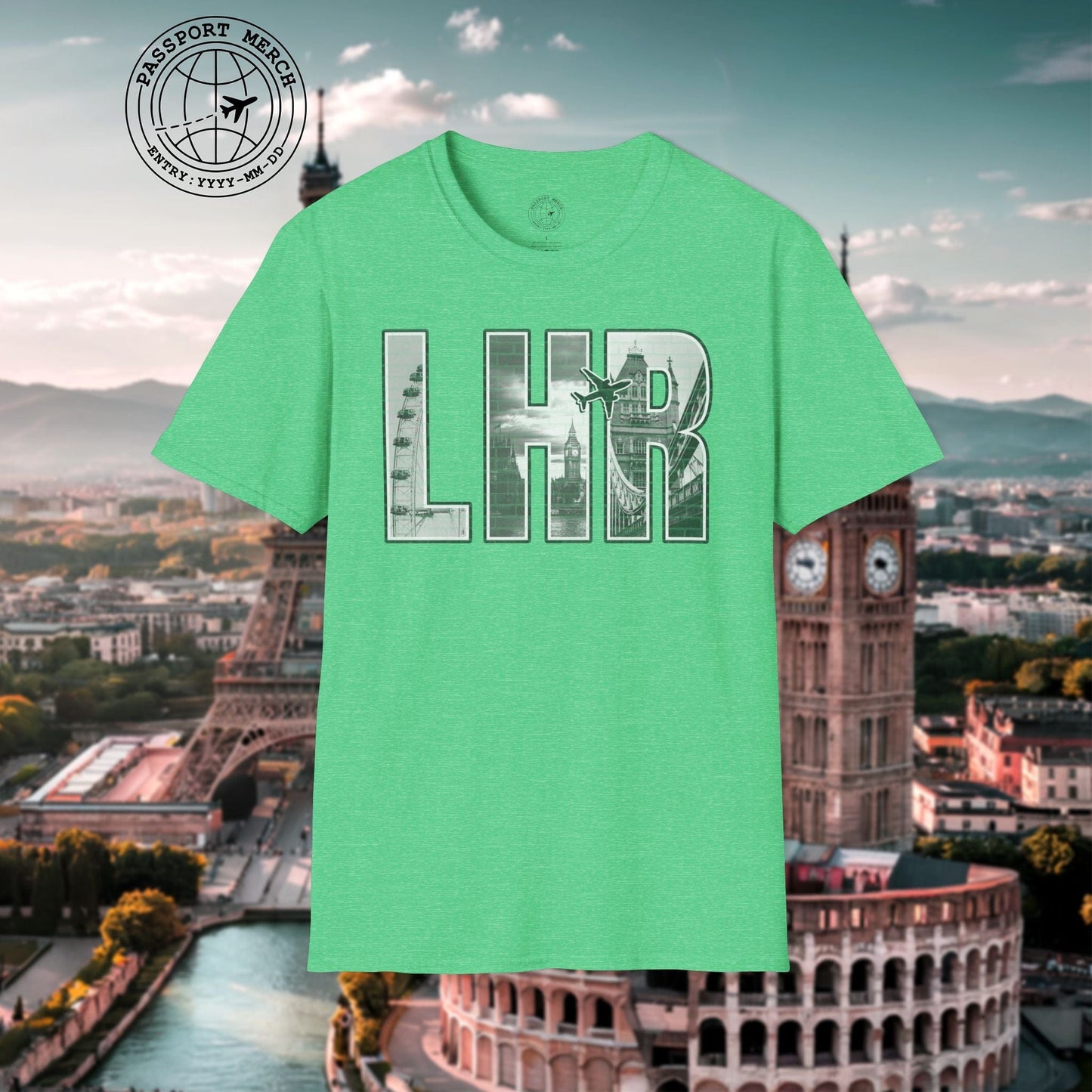 Airport Window London England UK LHR T-Shirt