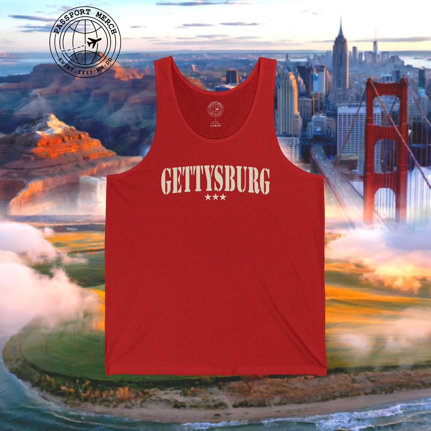 Classic Military, Gettysburg, Pennsylvania Tank Top