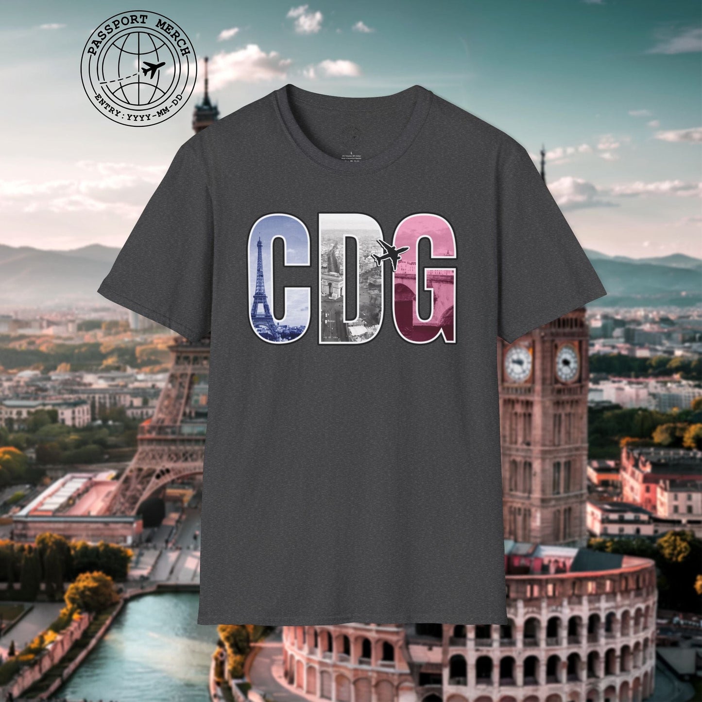 Airport Window Paris France CDG T-Shirt
