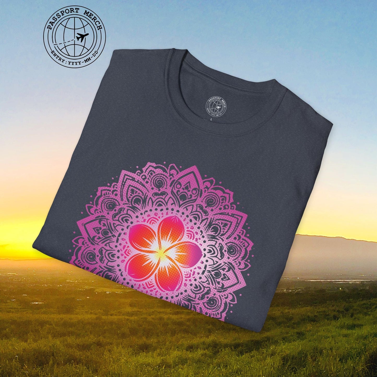 Hawaiian Plumeria Mandala T-Shirt