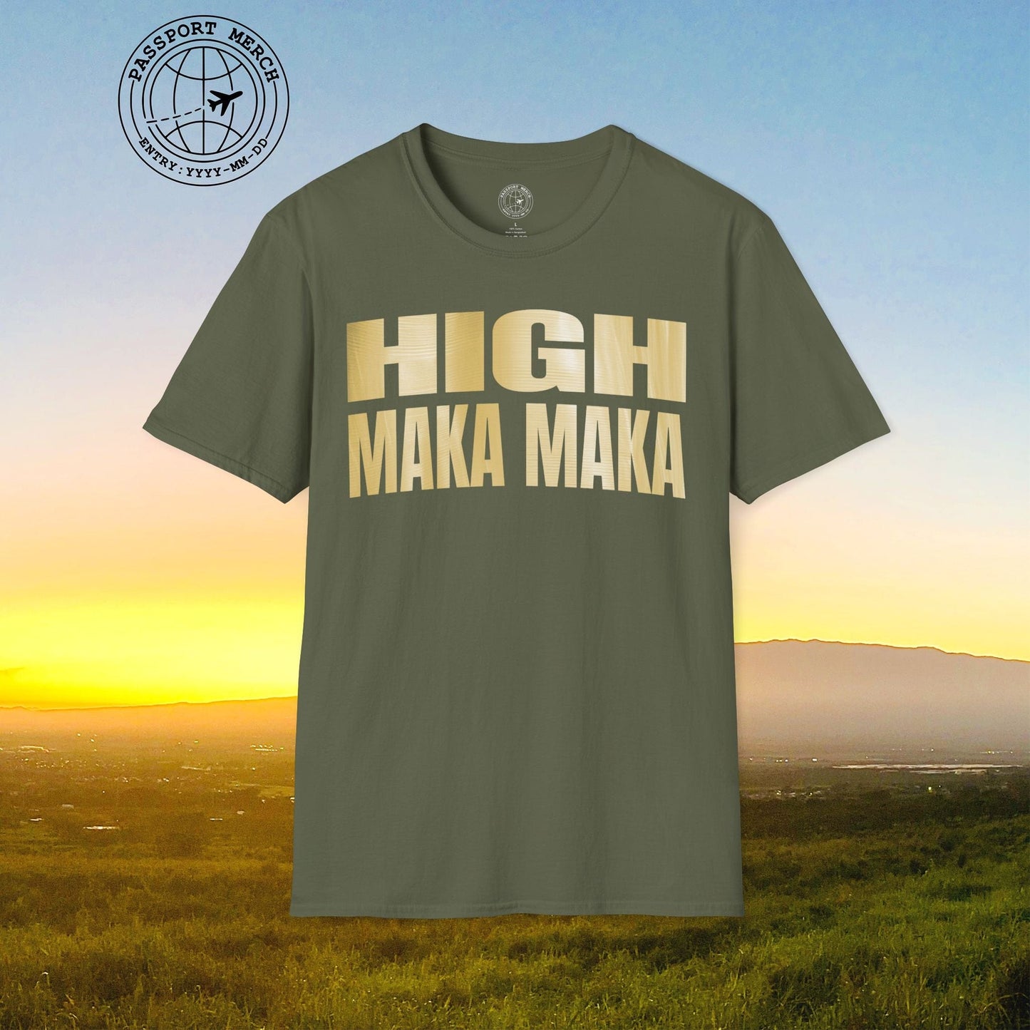 Bullion Gold High Maka Maka, Hawaii T-Shirt