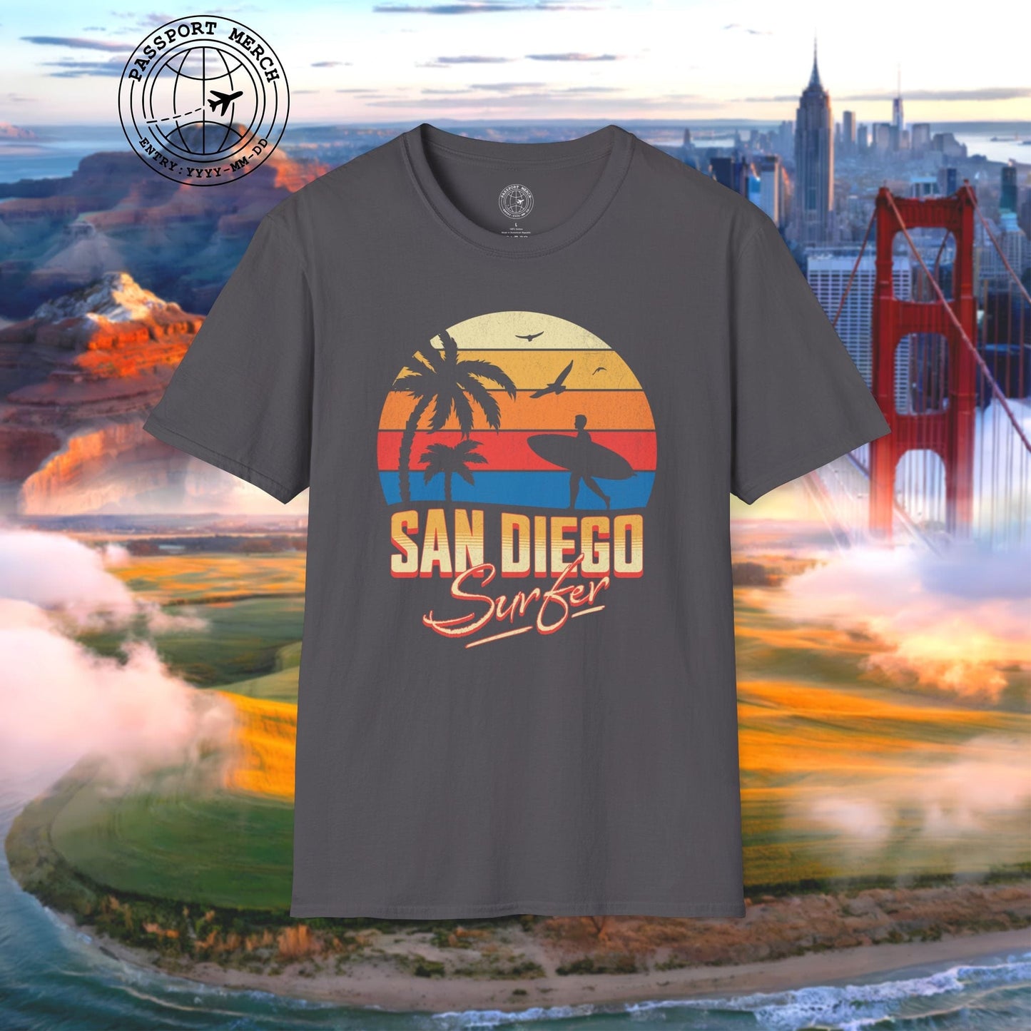 San Diego Surfer California T-Shirt