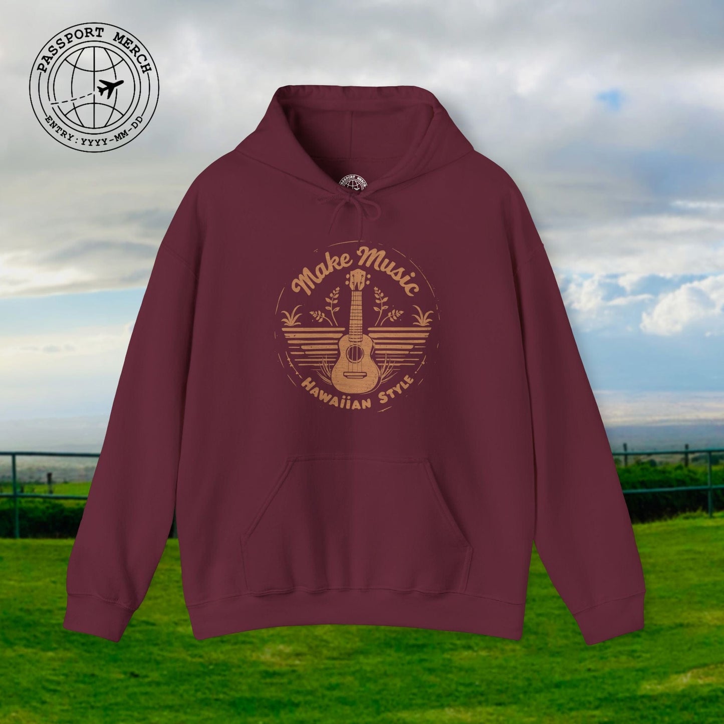 Make Music Hawaiian Style Hoodie
