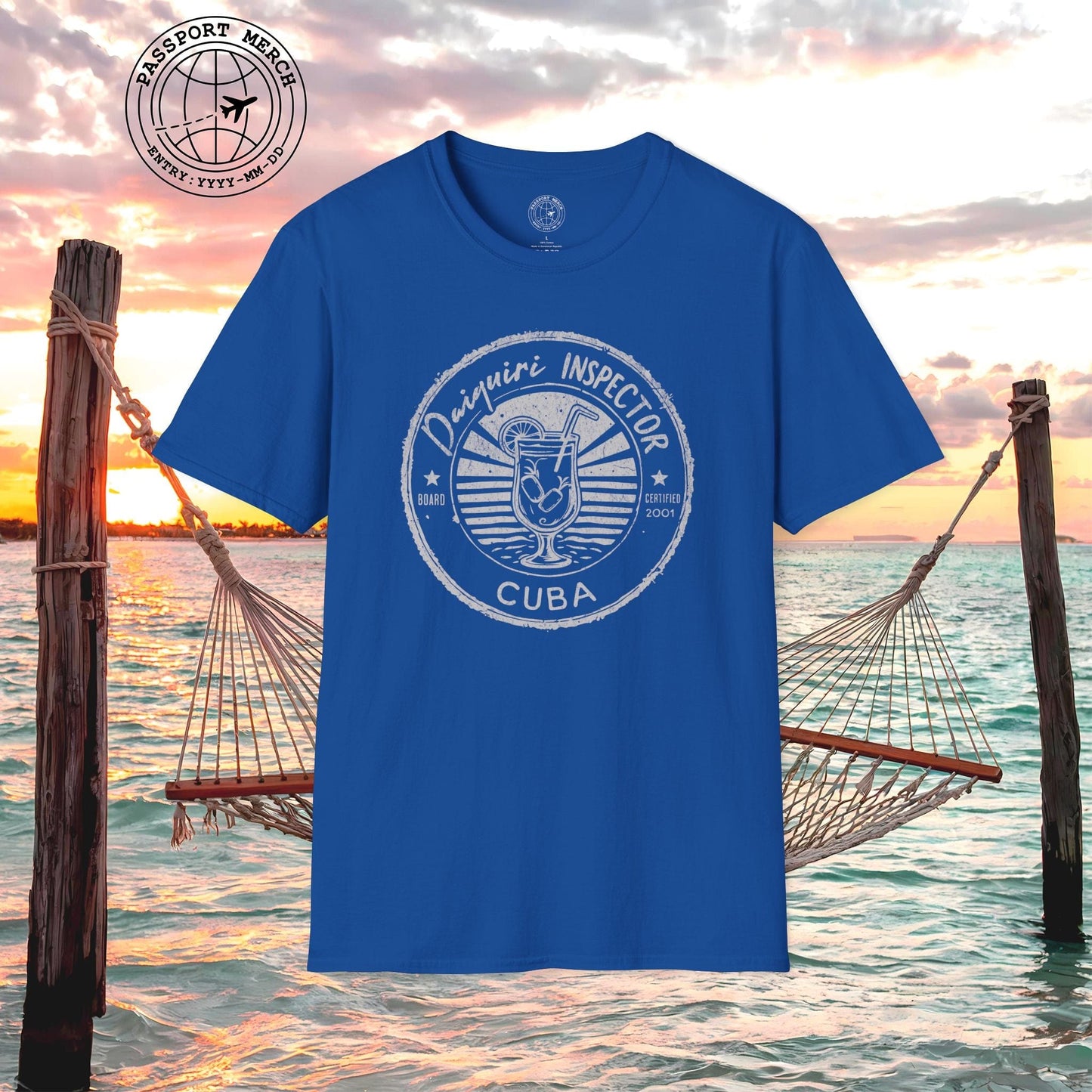 Board Certified Daiquiri Inspector, Cuba T-Shirt
