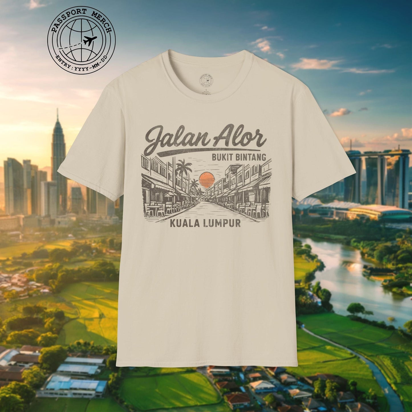 Jalan Alor Kuala Lumpur Malaysia (Vintage Urban) T-Shirt