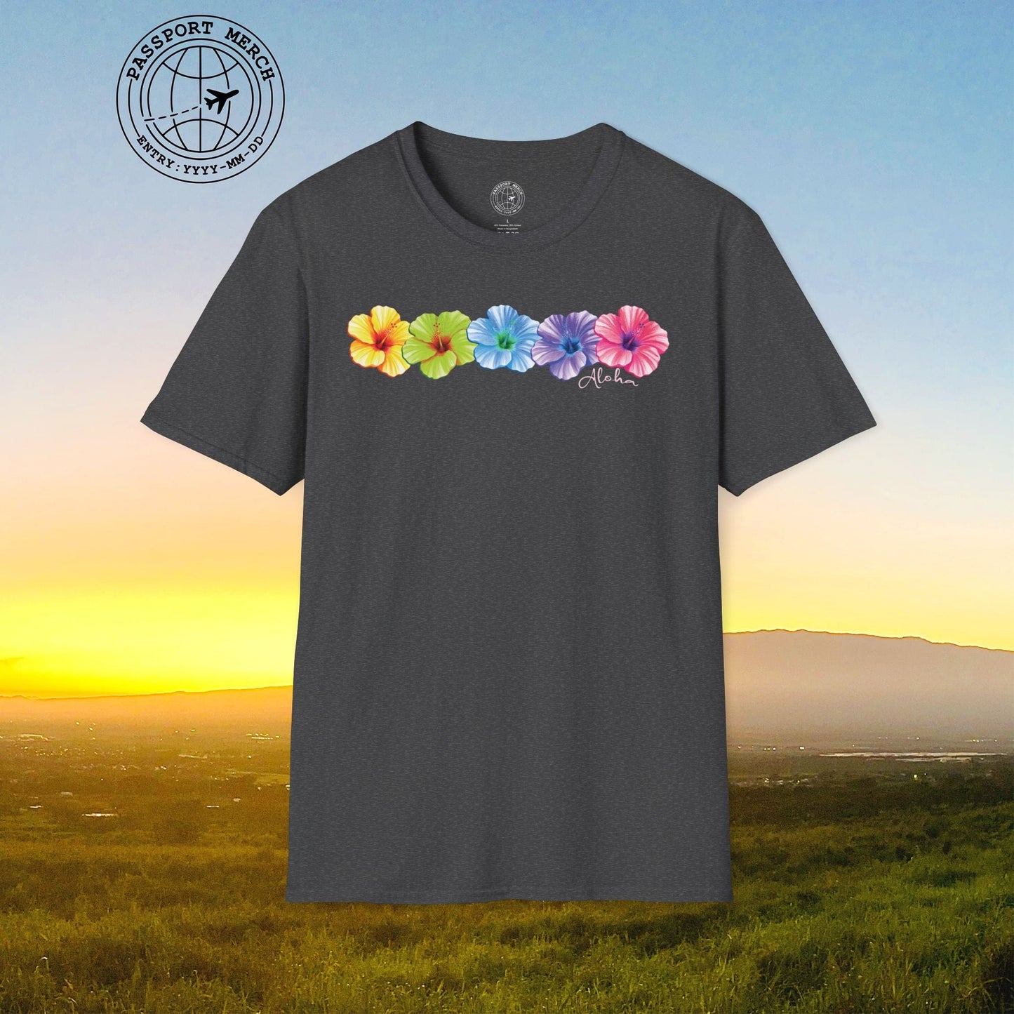 Five Vibrant Hibiscus, Hawaii T-Shirt