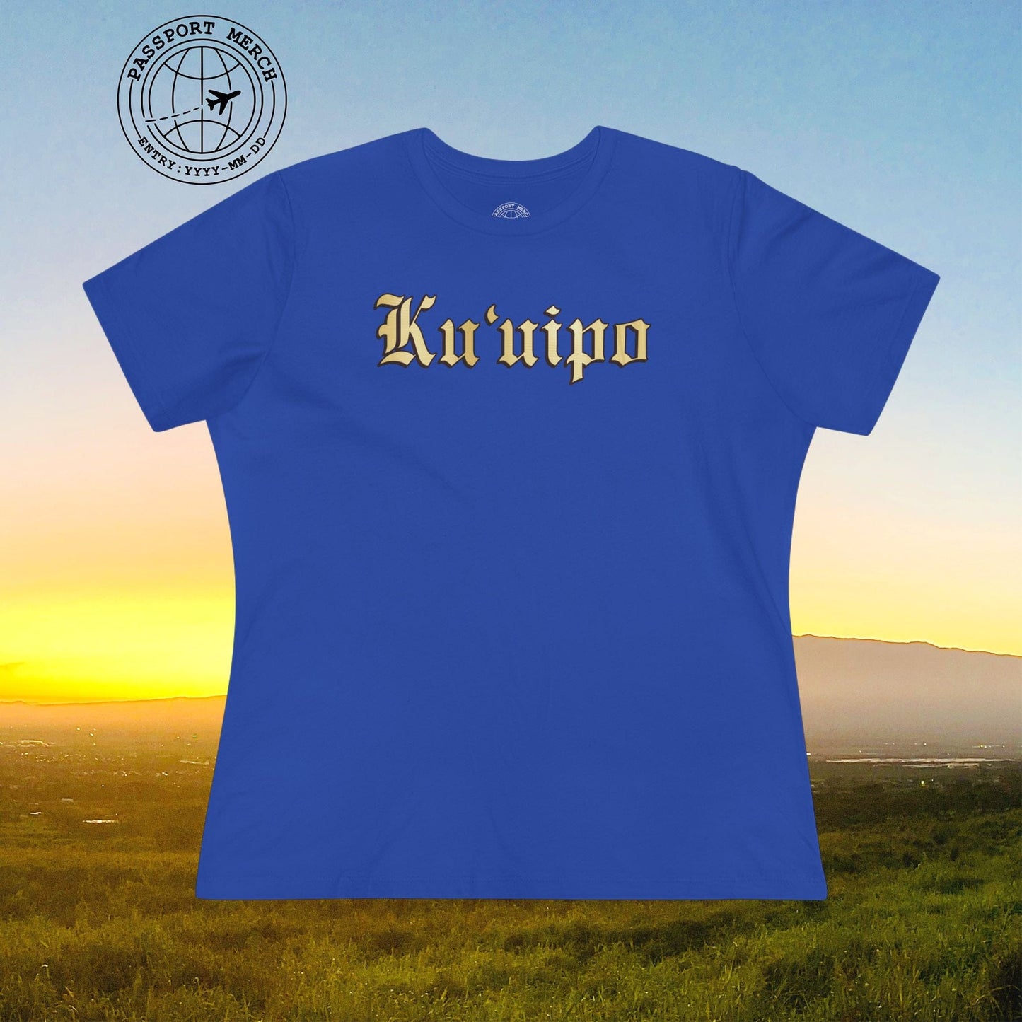 24-Karat Gold Ku'uipo (Hawaiian Jewelry Style), Womens Fit T-Shirt
