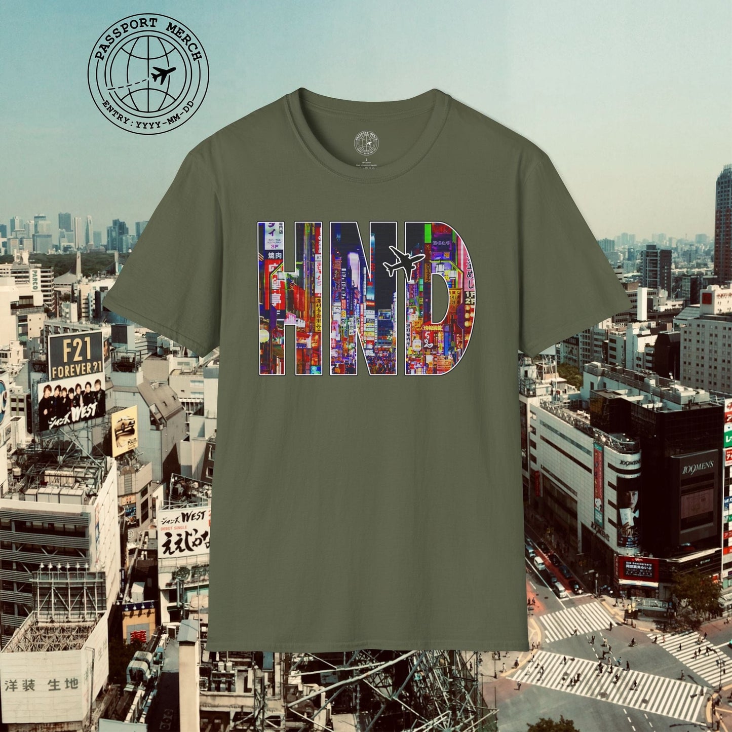 Airport Window Haneda Tokyo Japan HND T-Shirt