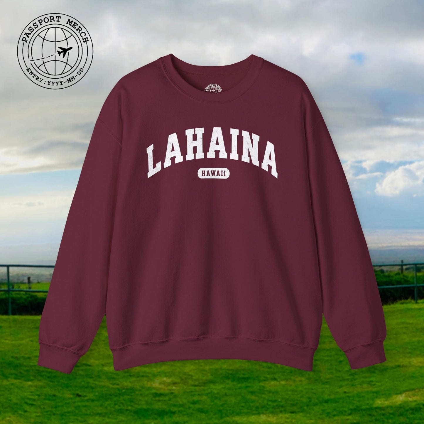 Classic Athletic, Lahaina, Hawaii (Fan Service) Crewneck