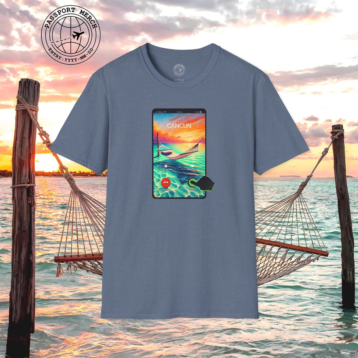 Cancun is calling. Accept. Mexico T-Shirt