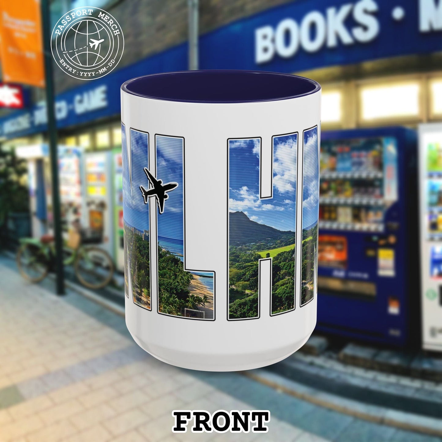 Airport Window Honolulu Oahu Hawaii HNL 15oz Mug
