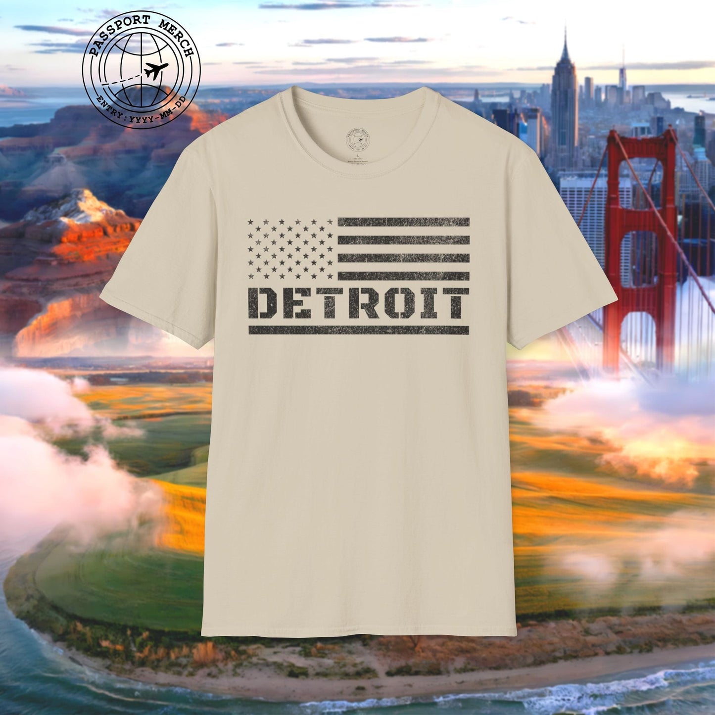 Detroit Stars & Stripes, Michigan T-Shirt