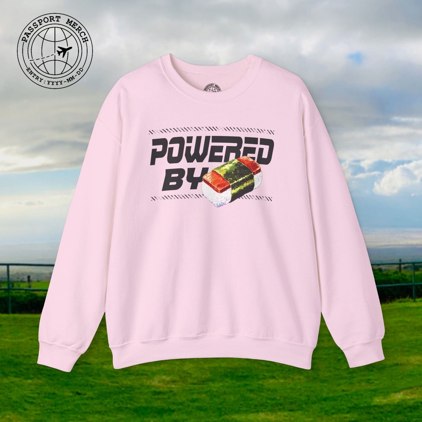 Powered By Musubi, Hawaii Crewneck