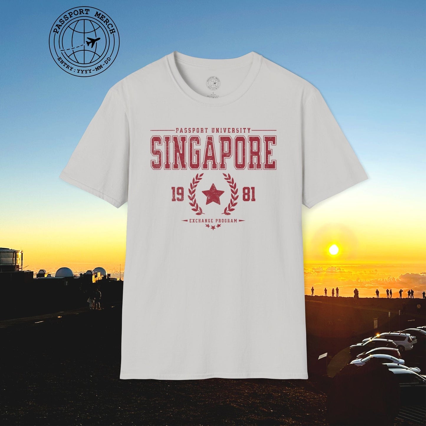 Vintage Passport University, Singapore T-Shirt