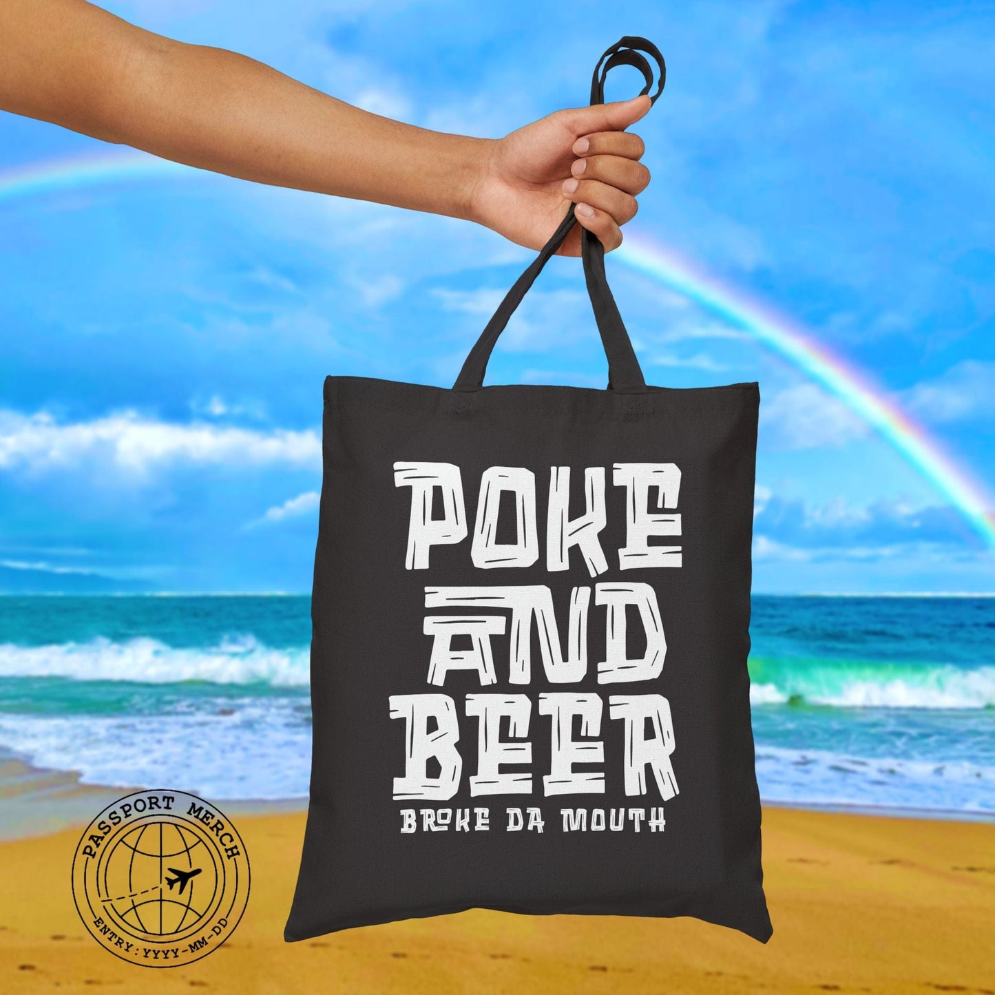 Poke and Beer, Hawaii Tote Bag