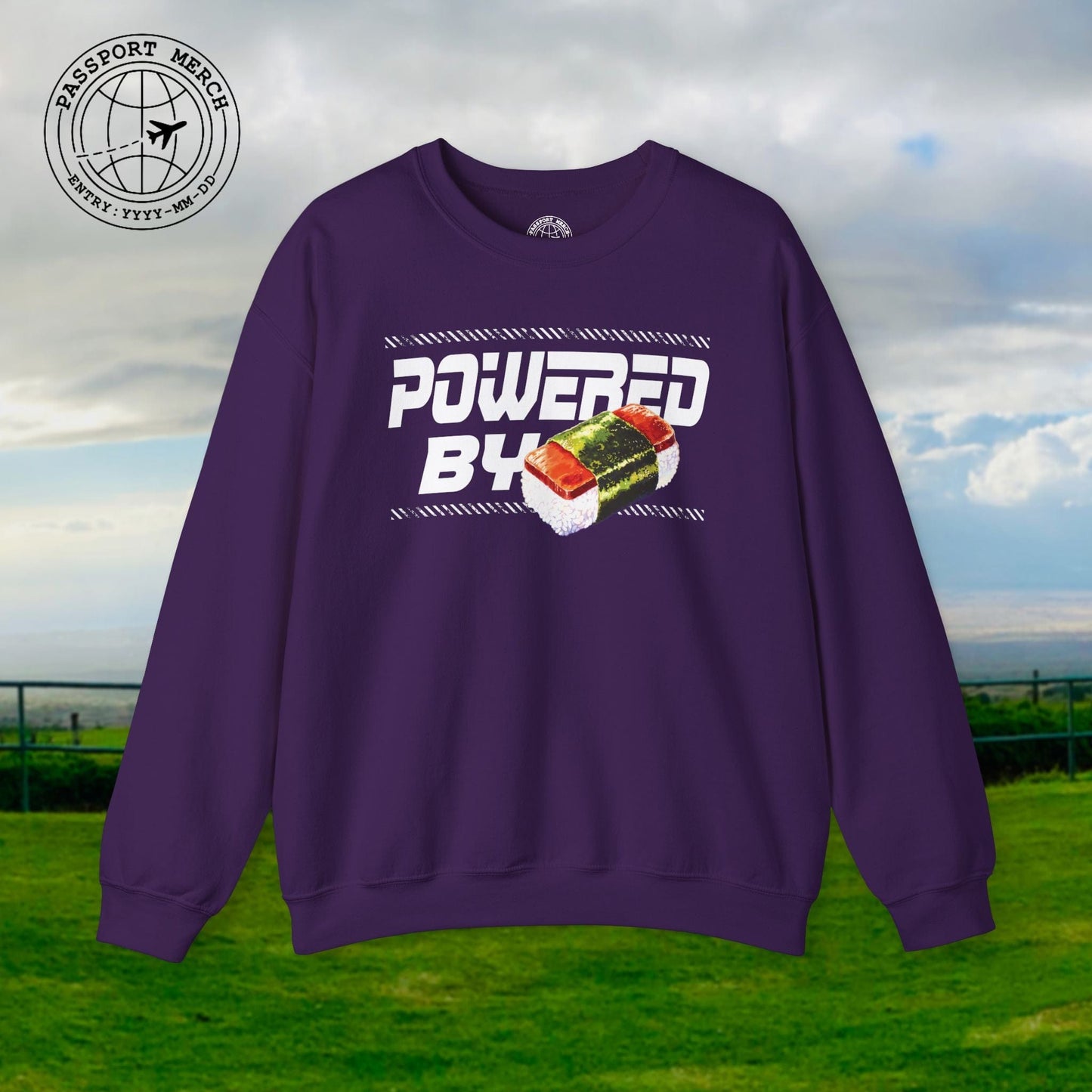 Powered By Musubi, Hawaii Crewneck
