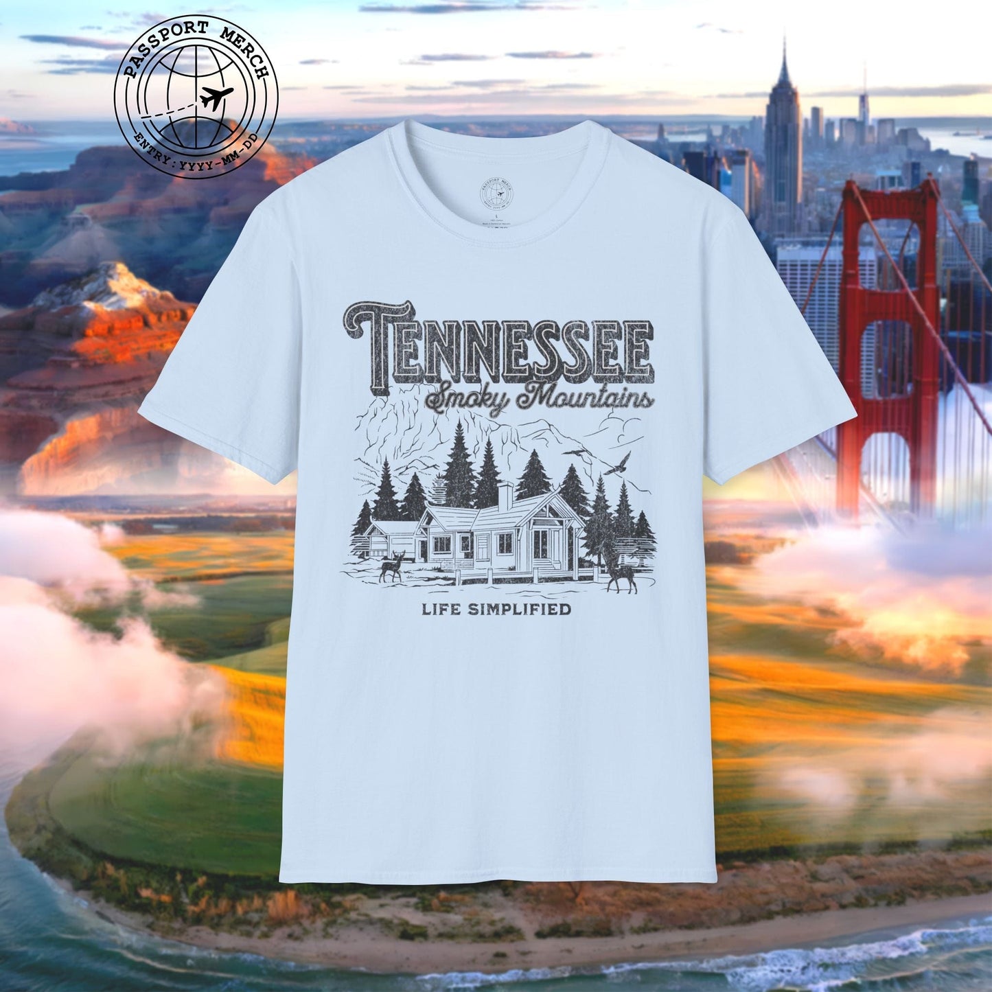 Life Simplified, Smoky Mountains Tennessee T-Shirt